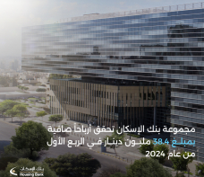 Housing Bank Net Profits Increased to reach JD38.4 million during the First Quarter of 2024