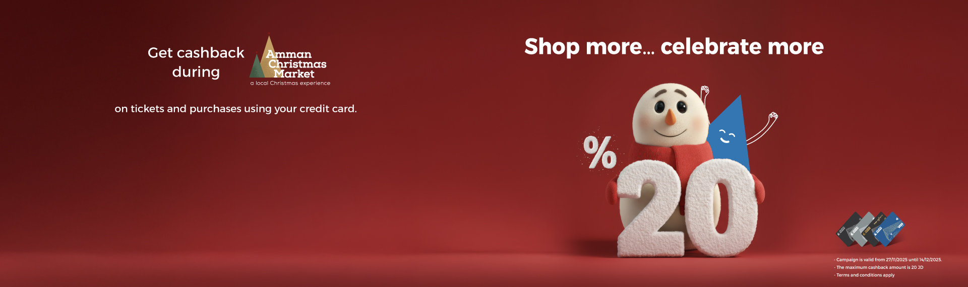 Shop more… celebrate more in Amman Christmas Market