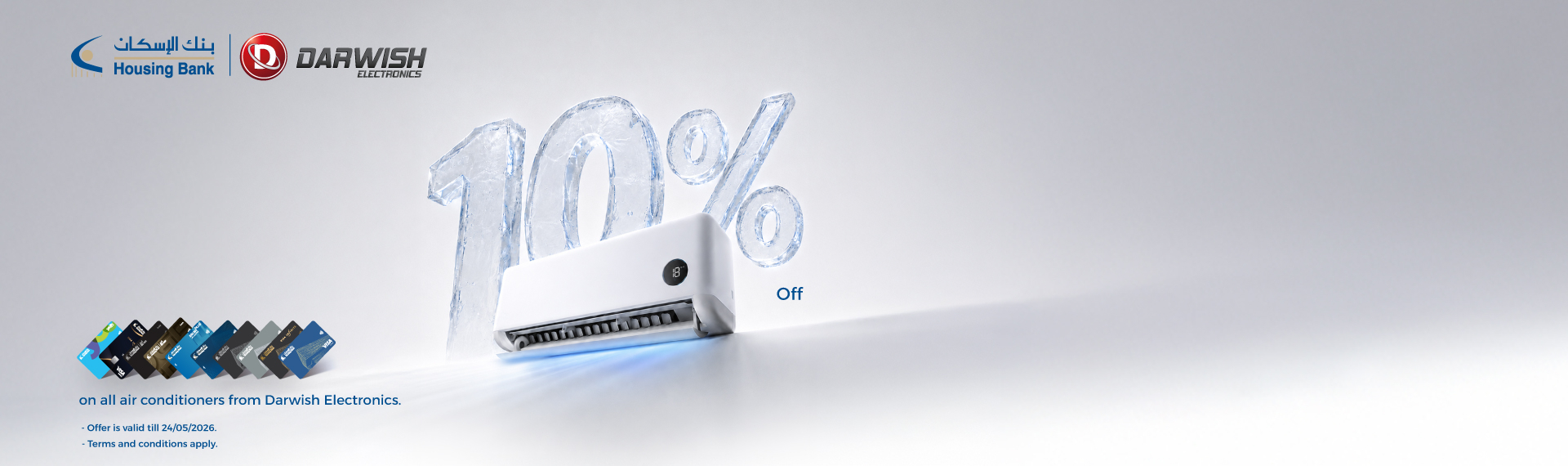 10% off on all air conditioners 